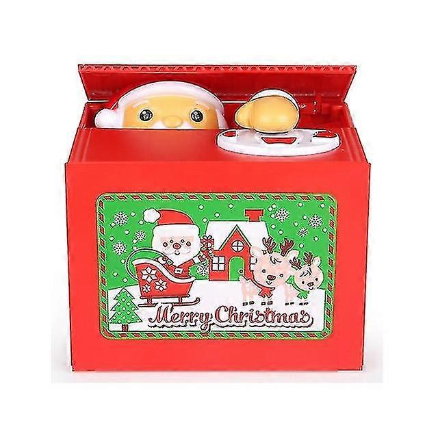 Santa Claus Steal Coin Money Box Children Learning Saving Banks Educational Christmas Gift For Kid @bugu