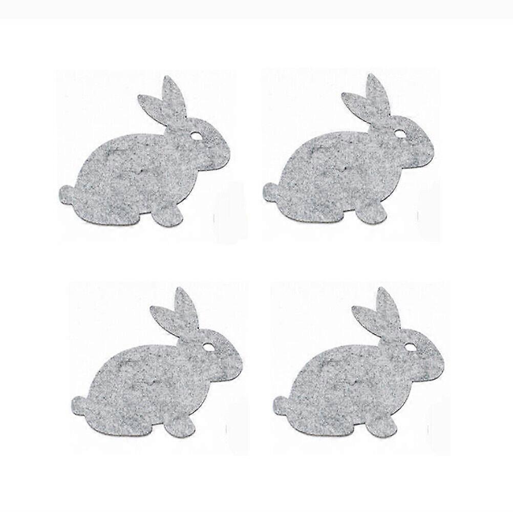 4 Pcs Rabbit Placemat Fabric Coaster