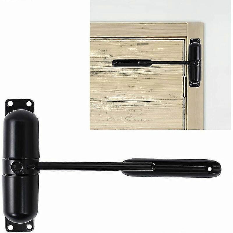 Automatic Door Closer, Safety Spring - Easy Installation To Turn Swinging Doors Into Self-closing Doors - Black9.82.5cm