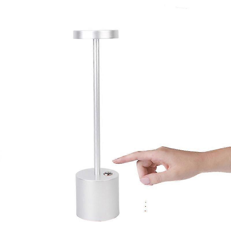 Table Lamp Cordless With 3 Lighting Modes,dimmable Led Battery Desk Lamp, Metal Aluminum Bedside Lamp