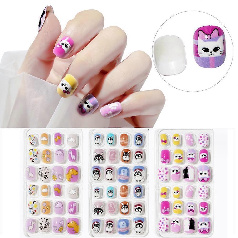 72pcs children's armor, cat animal pattern, 3x24pcs