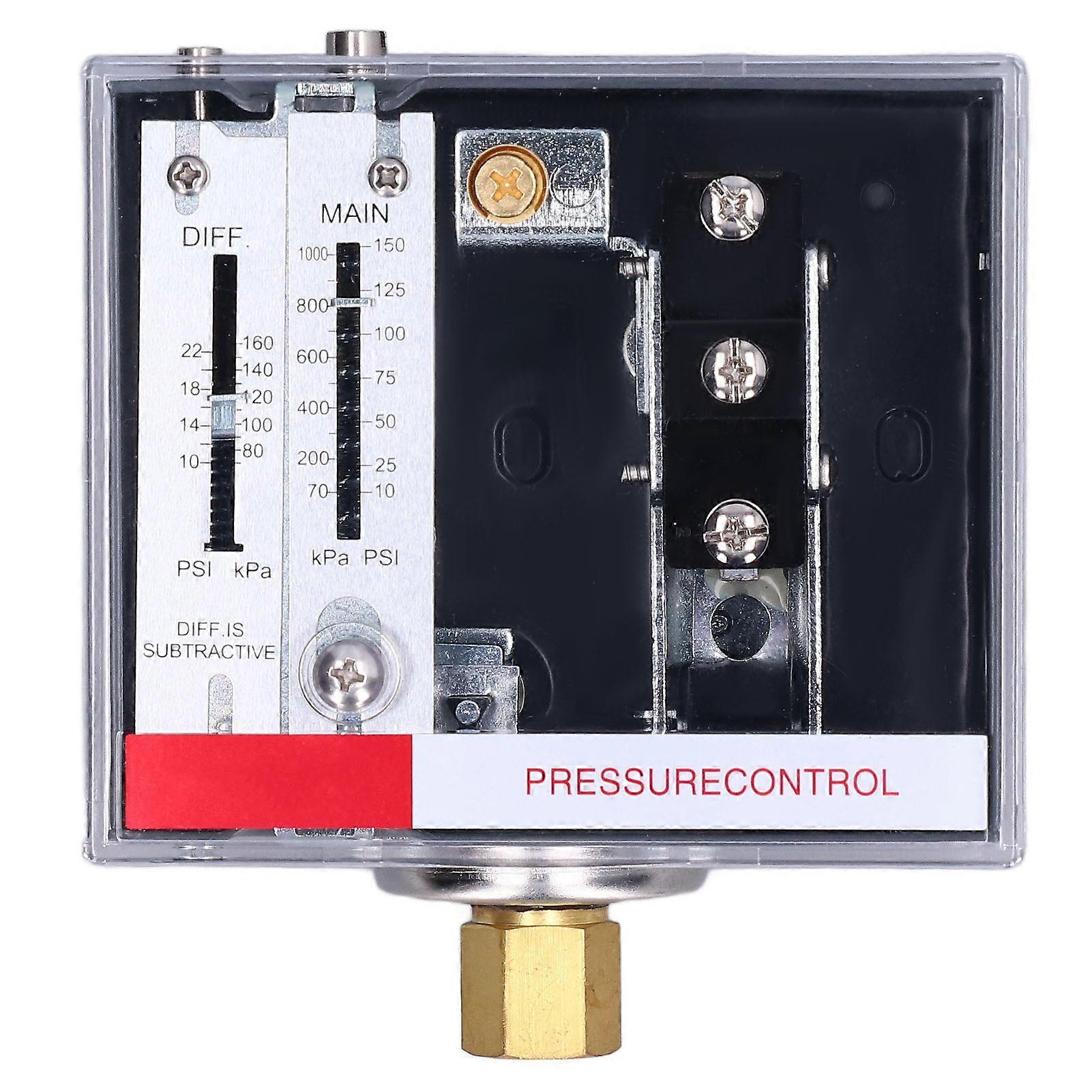 Interrupteur de commande de régulateur de pression LEFOO pour tour d'eau de chaudière 225 psi NPT1/4-18 SPDT LF56
