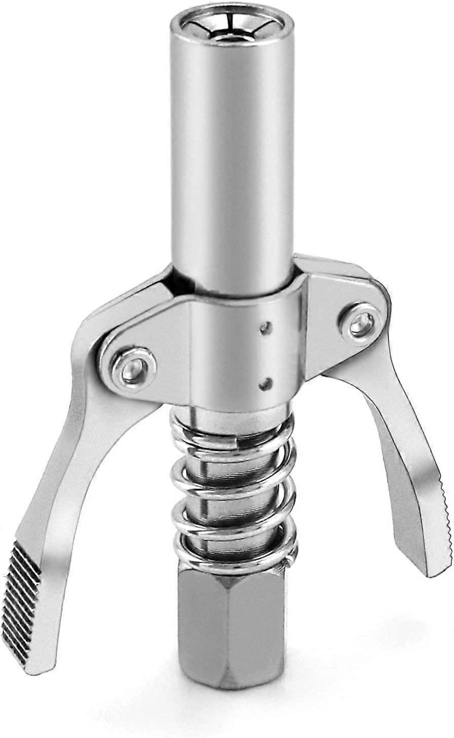 grease sprayer nozzle 1/8" NPT 10000 PSI G coupling double handle 10mm female thread, suitable for standard grease nipples M6/M8/M10/M12/M14