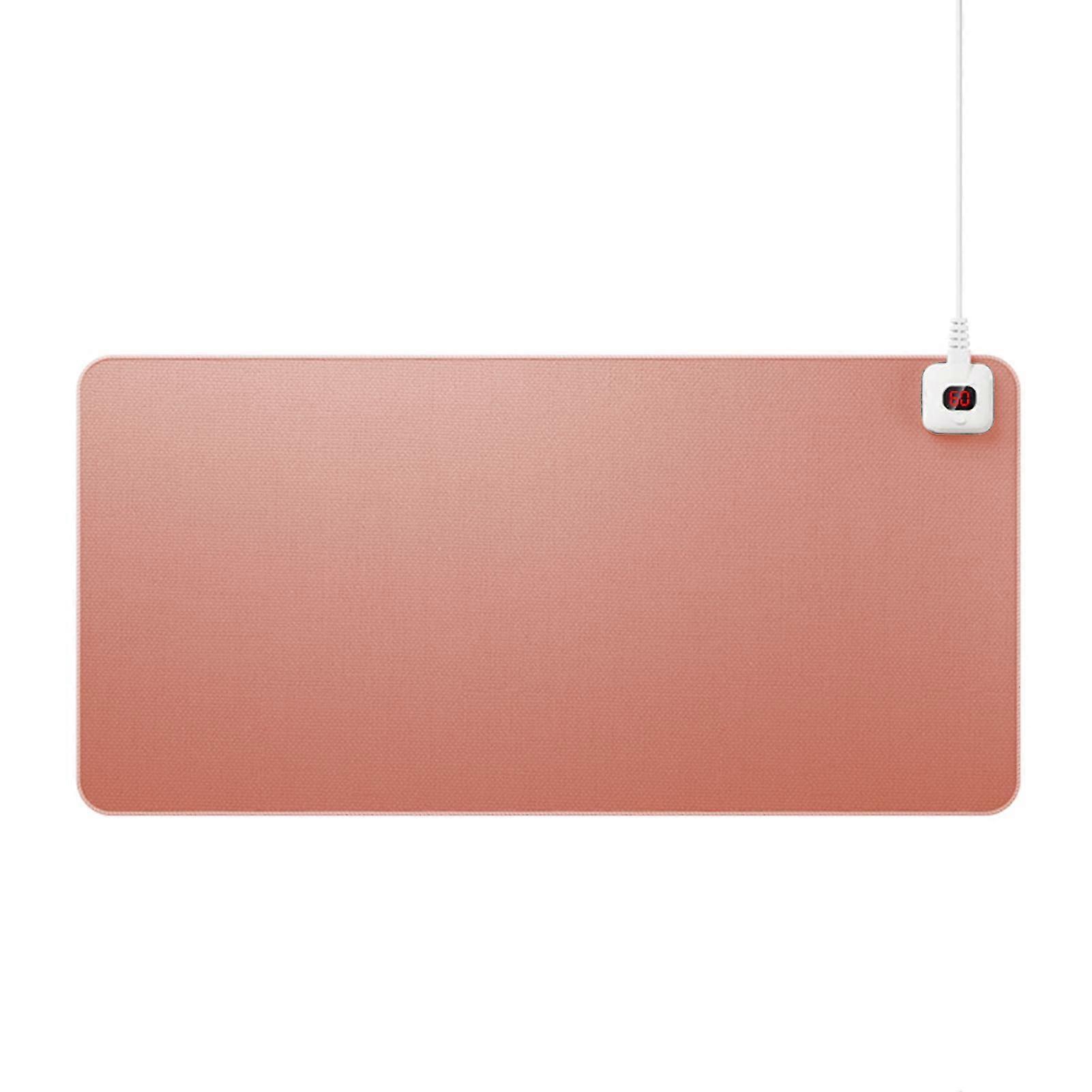 Heated Mouse Pad Digital Display Temperature Adjustable Non-slip Splash-proof Comfortable Keep Warm 6 Gears Electric Heating Mouse Mat Hand Warm