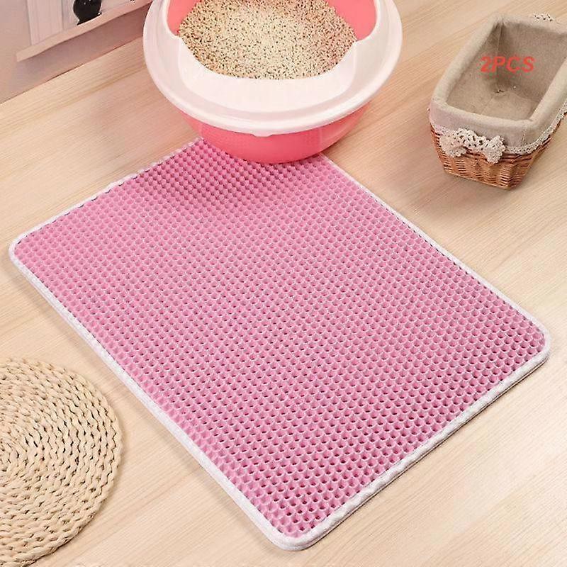 Double Layer EVA Cat Litter Pad Waterproof Non-slip Sand Basin Filter Kitten Dog Washable Mattress