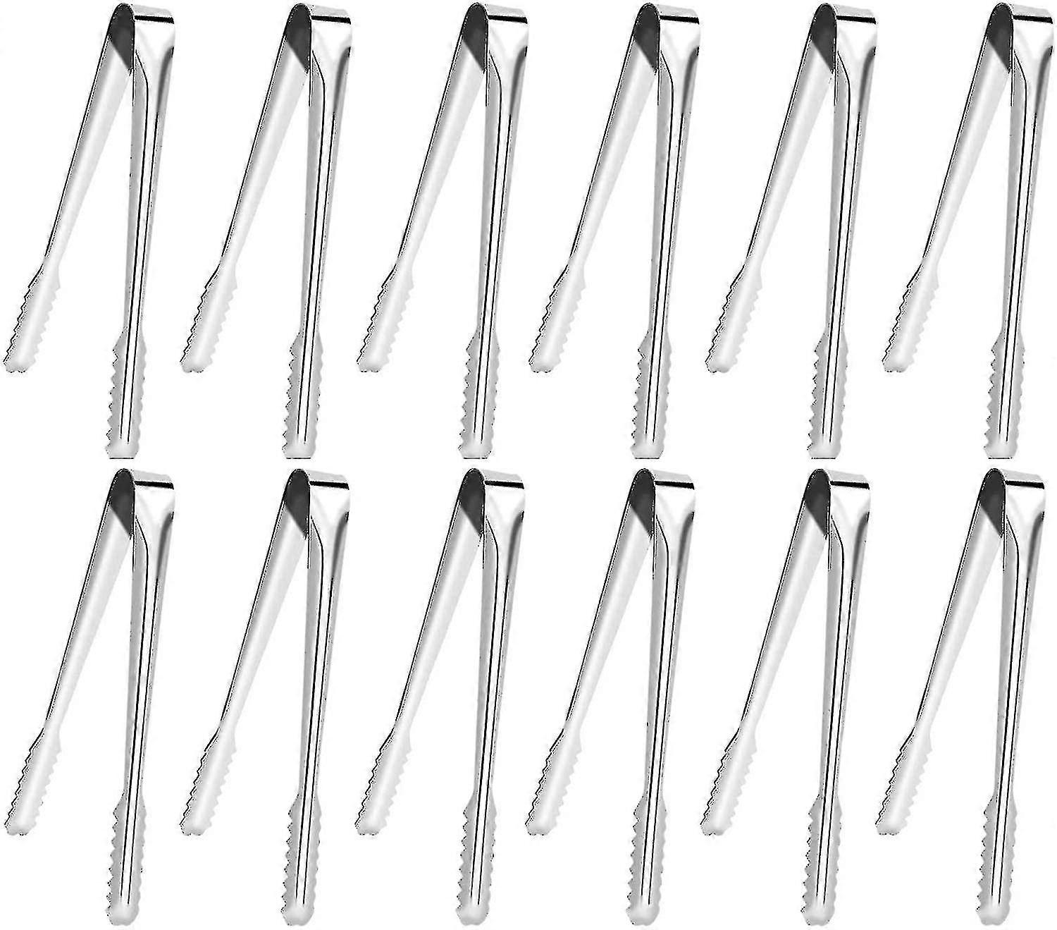 12 Pz Pinze Per Caramelle, Pinze Per Zucchero A Velo, Pinze In Acciaio Inossidabile, Per Gelato, Zucchero, Biscotto, Bar, Buffet, Grill Bar Cucina ...