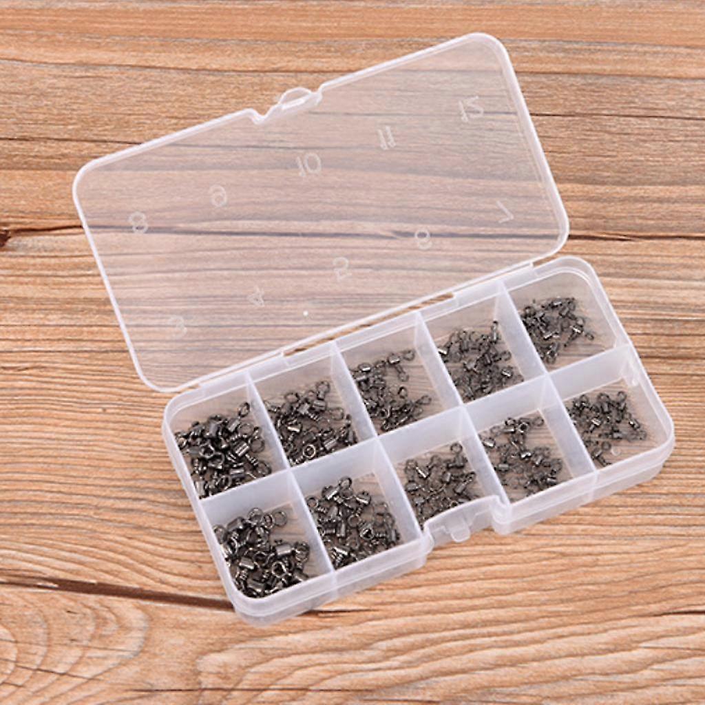 100pcs/box Heavy Duty 3 Way Fishing Rolling Swivels Rig Links Size 2#/4#/6#/7#/8#