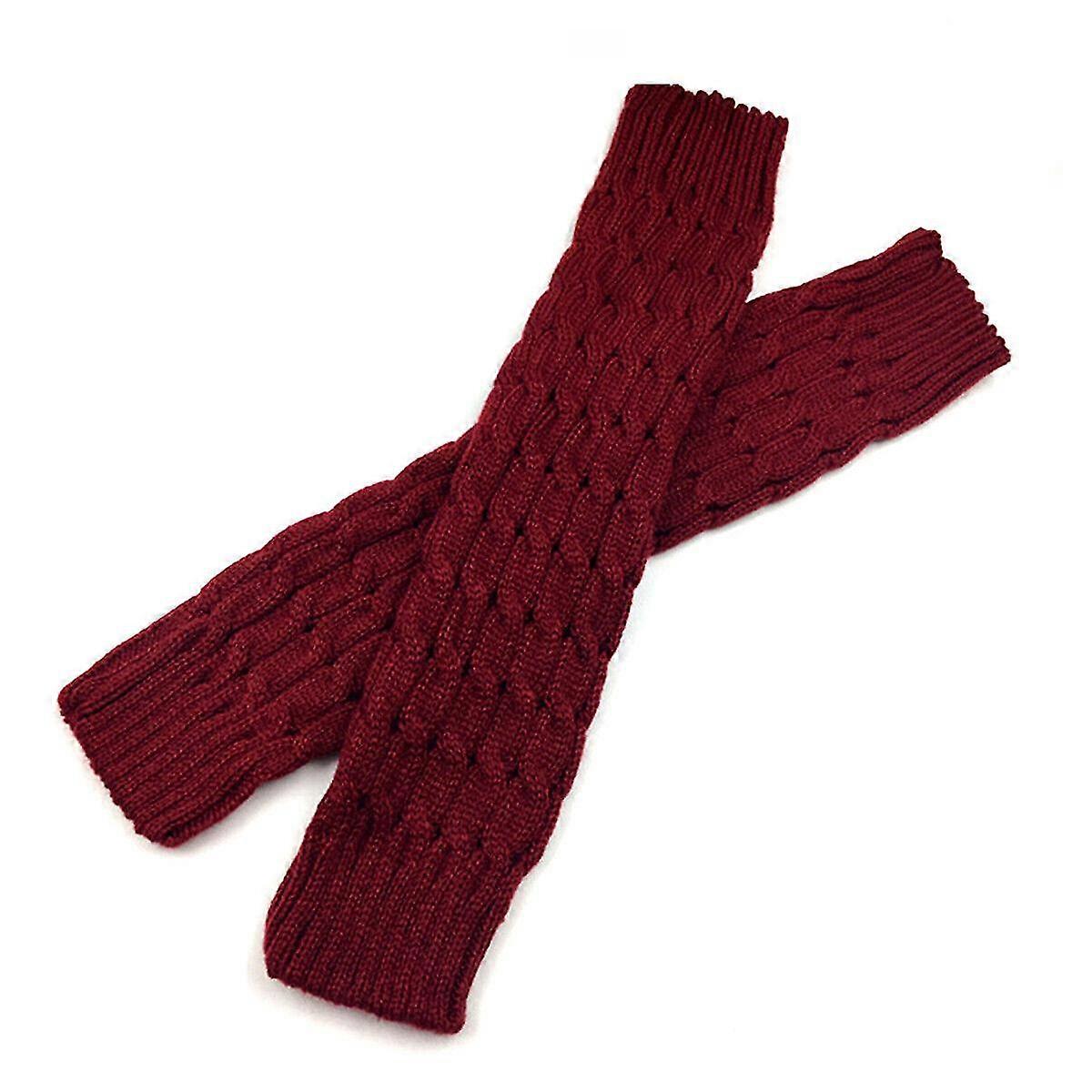 Naiset Naiset Talvi Lämmin Pitkälahkeinen Lämmittimet Kaapelineule Neulottu Virkkattu Pitkät Sukat