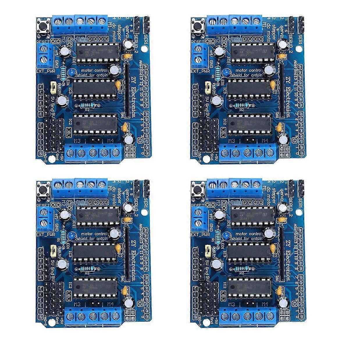 4pcs L293dmotor Control Multifunction Motor Drive Expansion Board Motor Drive Motor Board