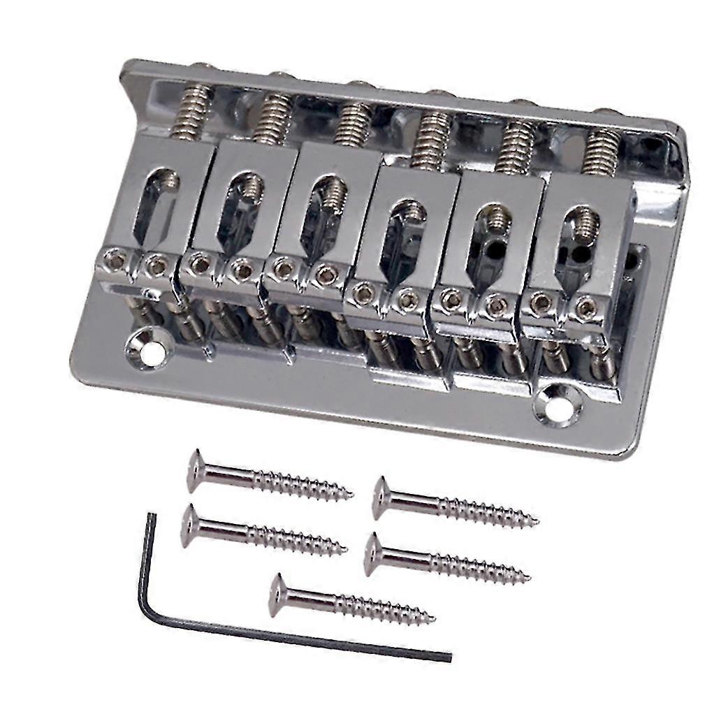 6 Saddle Bridge String Behind the Bottom for Electric Guitar Replacement Guitar Accessories Part