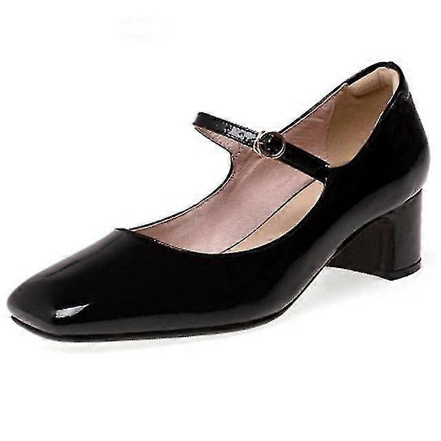 Mode Mary Jane Style Grund mun rund tåskor