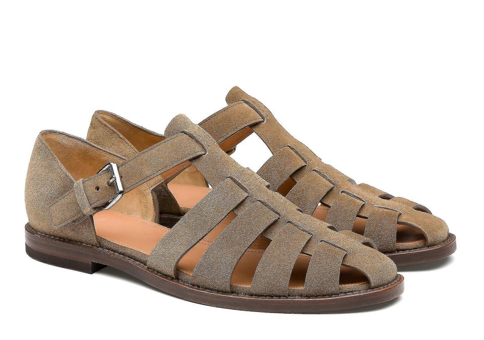 Restez confortable et protégé Sandales de sport pour hommes à bout fermé Sandales en cuir fabriquées à la main