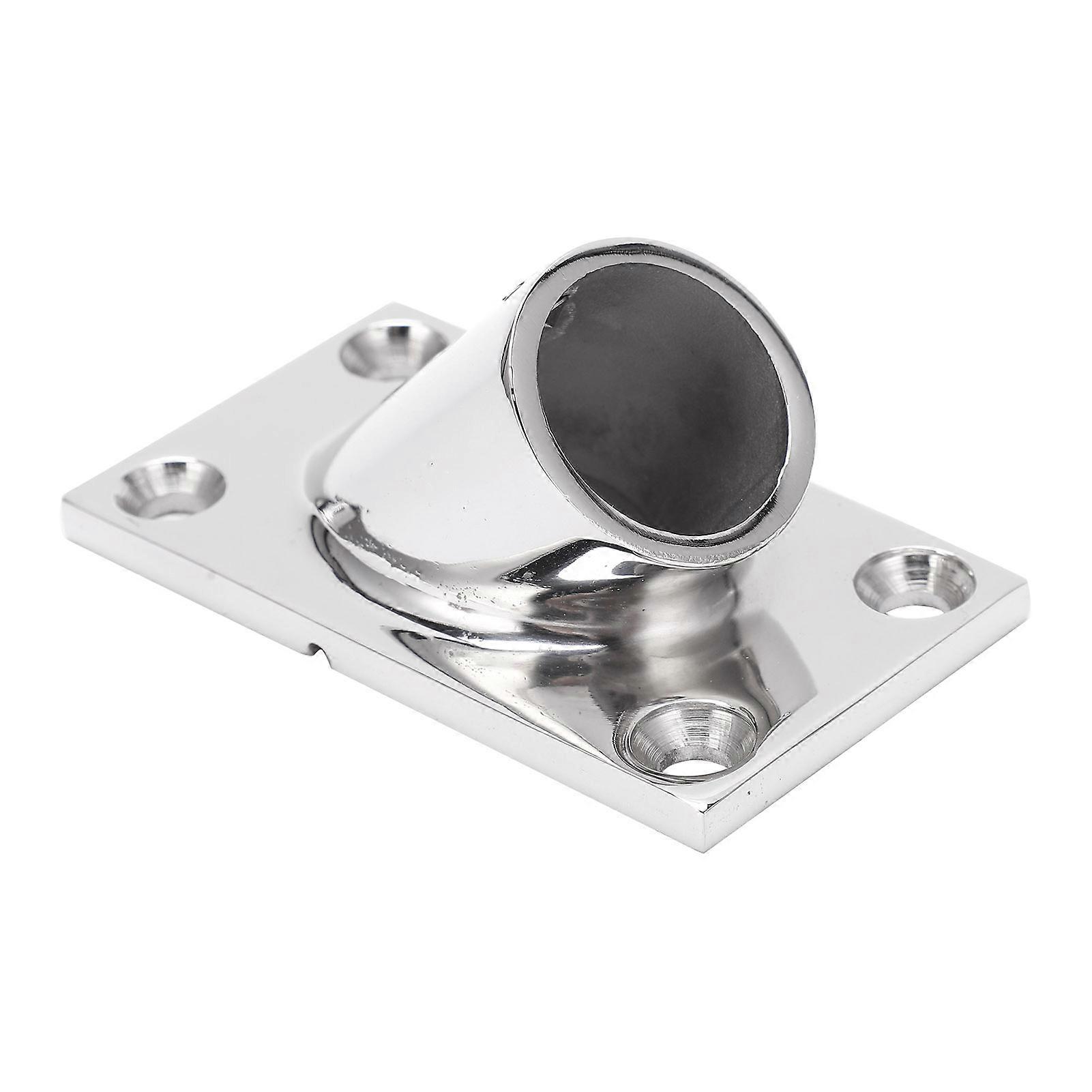 Stainless Steel 45 Degree Rectangular Base Durable Boat Hand Rail Fitting for Boats22mm