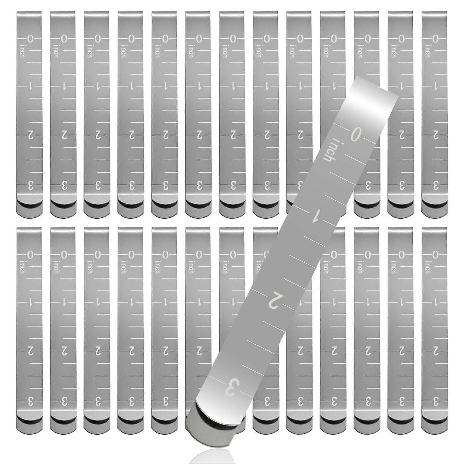 30 pz clip da cucire clip per orlare in acciaio inossidabile righello per cucire orlo in metallo strumento per cucire clip in tessuto da 3 pollici per cucire quilting pinning e