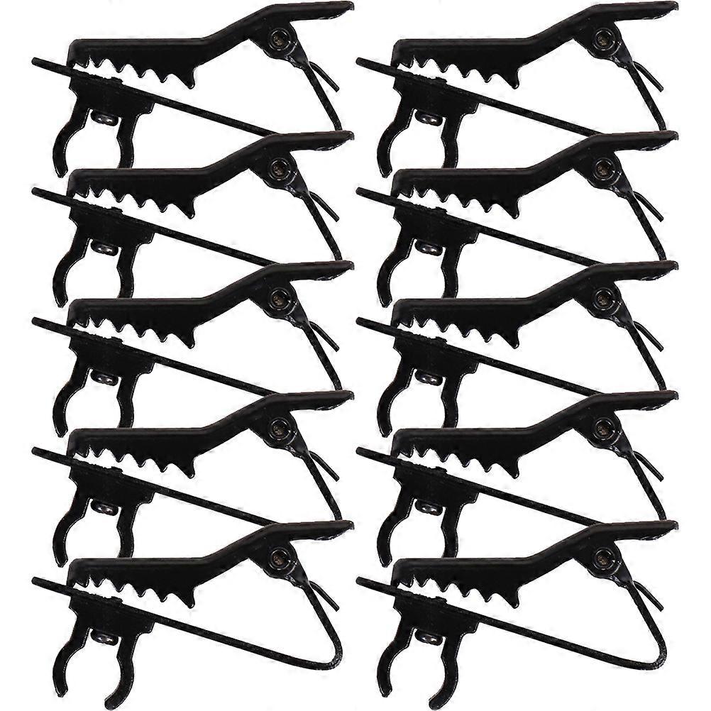 10Pcs Lavalier Microphone Holder Replacement Plastic Mic Lapel Clips for Stage