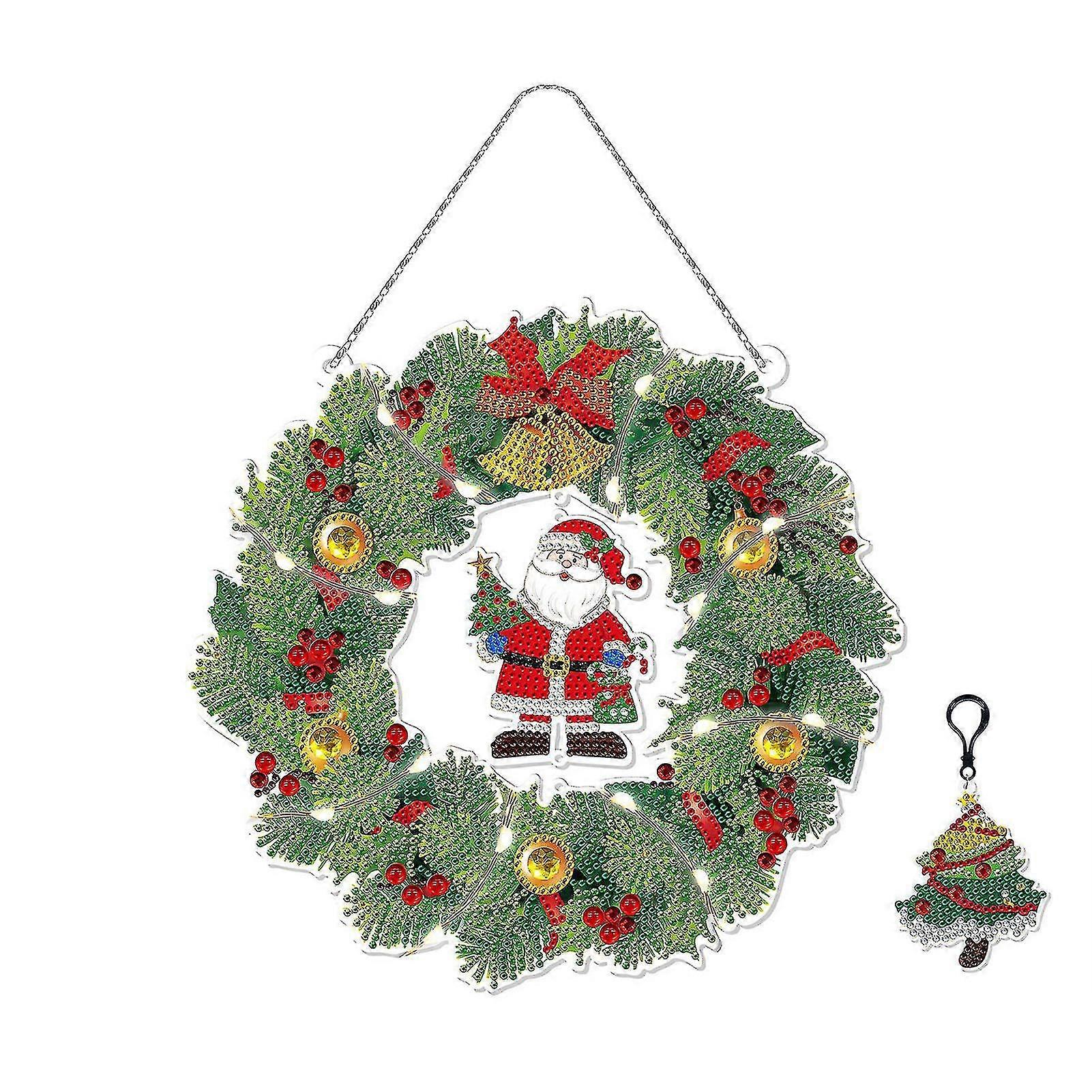 DIY Diamant Weihnachtskranz Creative 5d Full Diamond Art Hanging