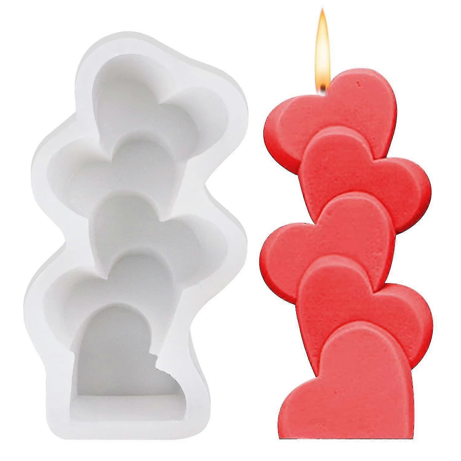 Molde da vela do coração