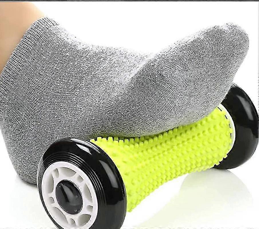 足底筋膜炎とアーチの痛みのためのフットマッサージローラー - ストレス解消と足の痛みのための黒い形のマッサージャー - プレミアムマッサージローラー