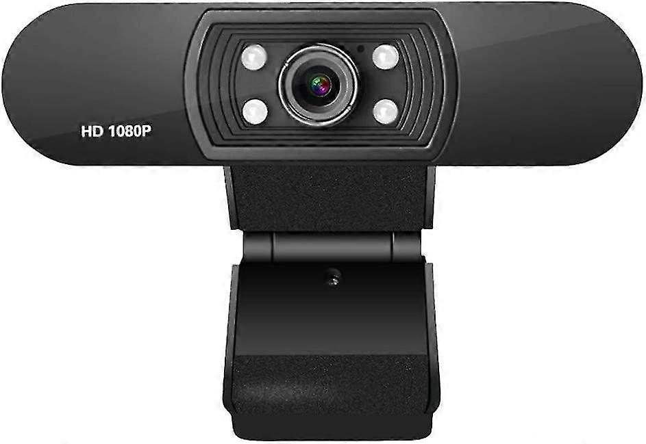 1080p Hd Webcam , Manual Focus, 2 Megapixel, Grip With Flexible Rotating Clip, Built-in Noise-isolating Microphone