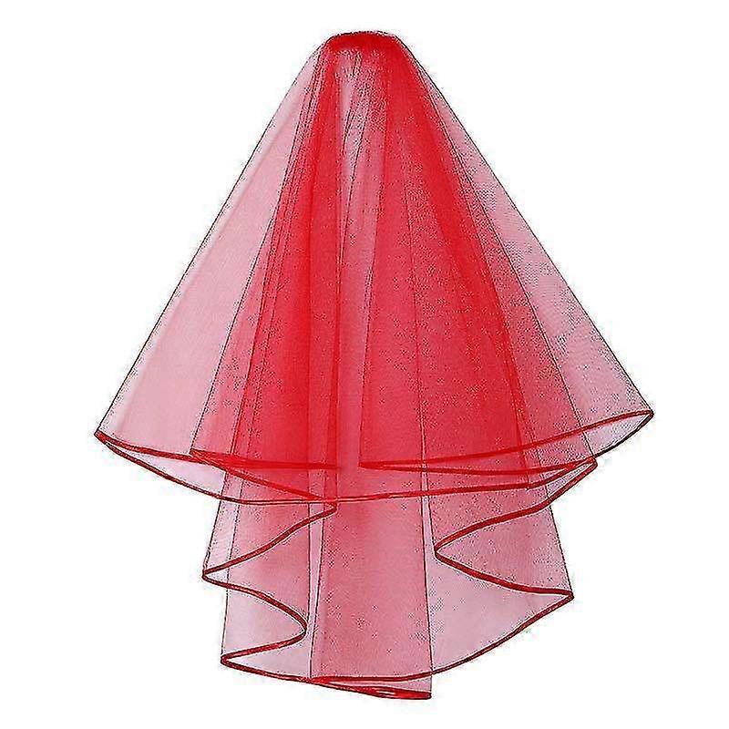 حجاب الزفاف الحجاب الزفاف حفل زفاف صور النار الحجاب القصير طبقة مزدوجة الحجاب