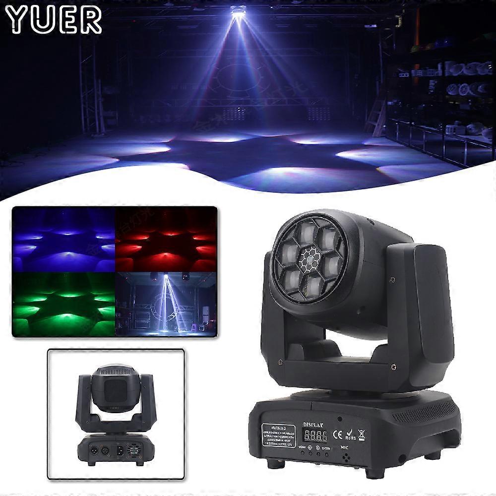 6x15w rgbw 4in1 led bi øye laser bevegelig hode lys dmx512 10 / 15ch strobe farging effekt for dj disco scene bryllup musikk fest