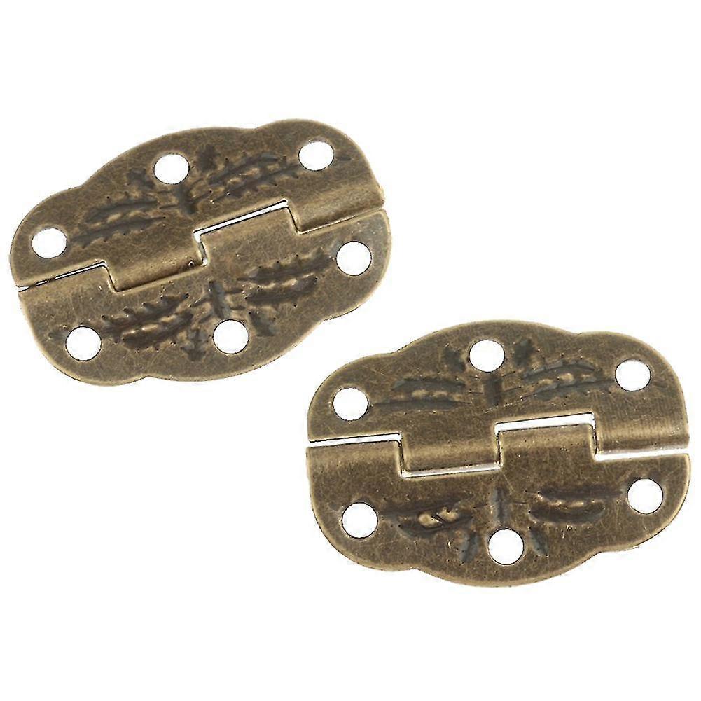 Antique bronze hinge 180 degree tri-fold hinge Embossed hinge Small box hinge Antique bronze alloy hinge for DIY craft small drawer 20pcs