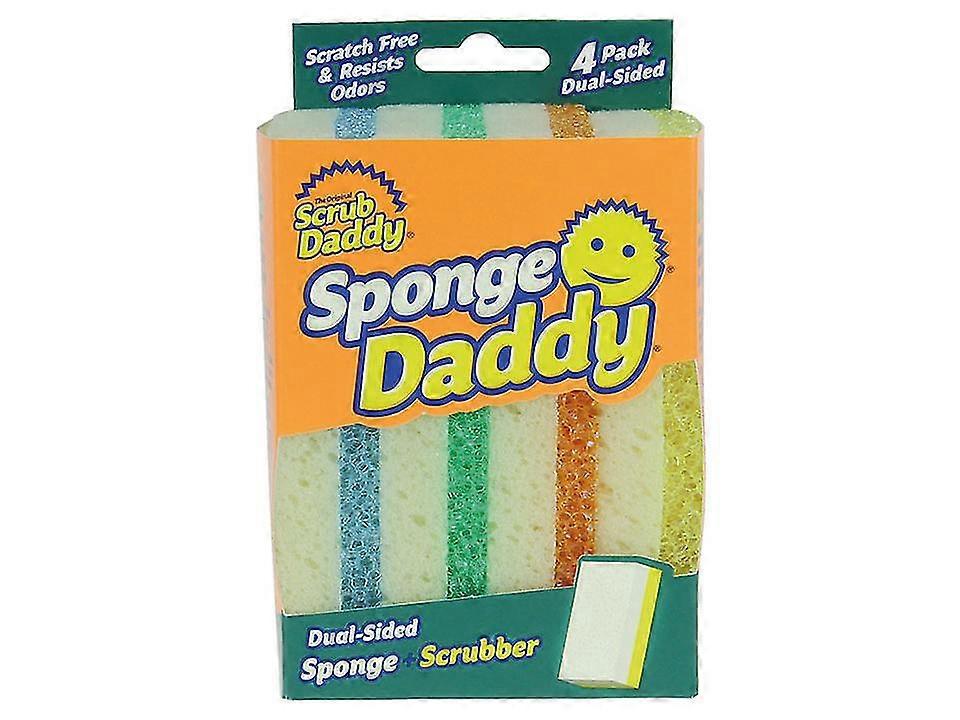 Sponge Daddy Dual Sided Sponge Scrubber X 4 Sdsd