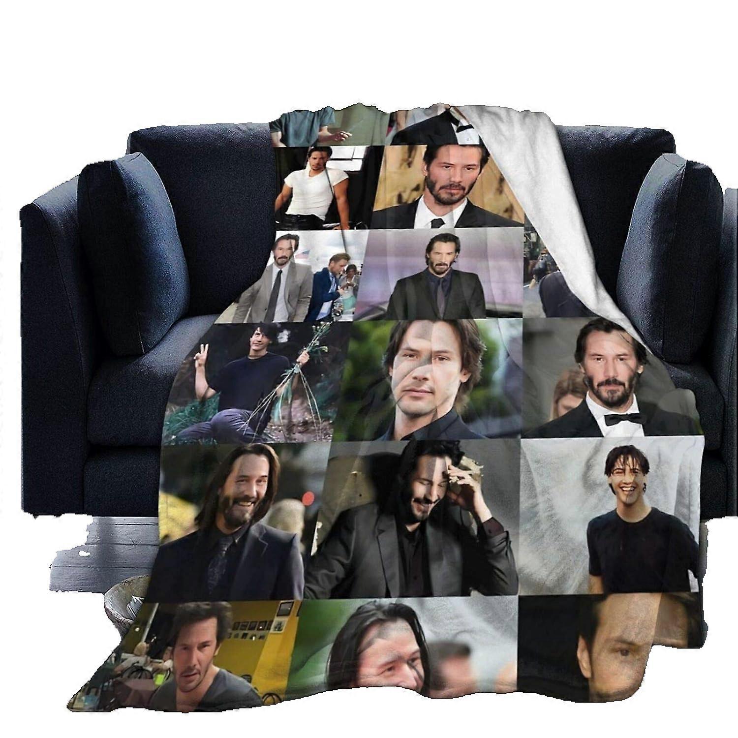 Luke Music Hemmings Blanket Fluffy Flannel Soft and Warm Blankets Plush Fuzzy Bedroom Living Room-R2545