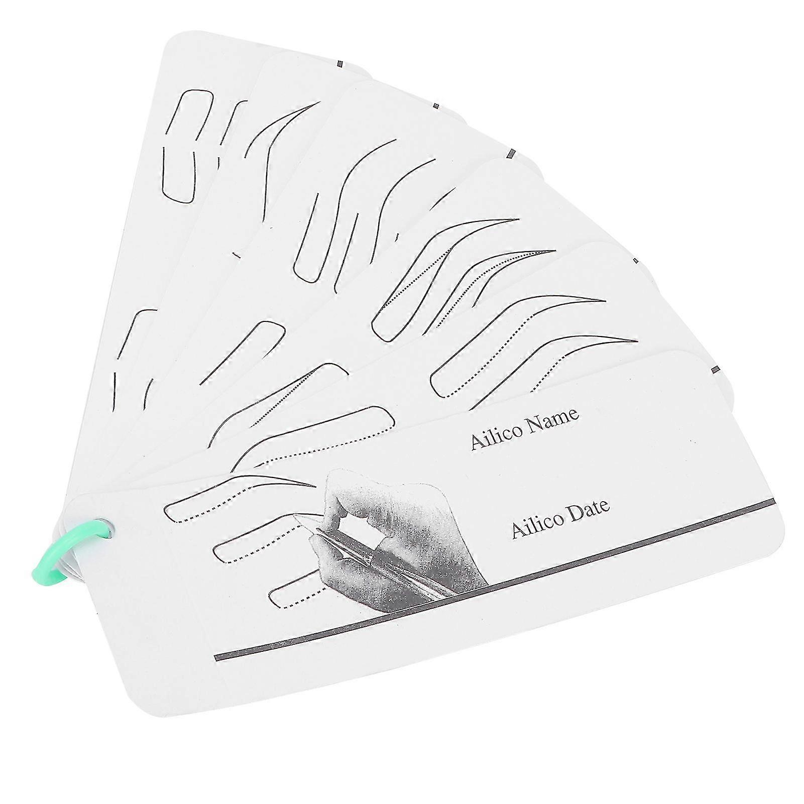 Microblading Eyebrow Practice Stencils Tool Eyebrow Drawing Paper Template Mold