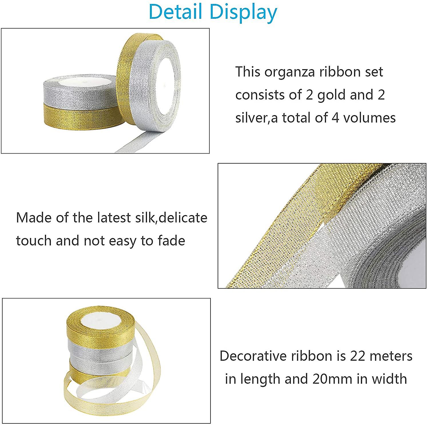 Sparkly Metal Decorative Ribbon