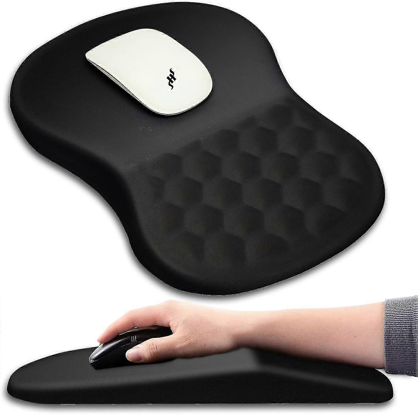 Ergonomic Mouse Pad Wrist Support with Massage Design for Wireless Mouse & Desk