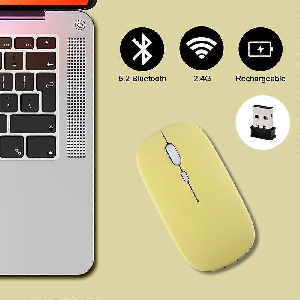 2.4G Dual~Mode Wireless Bluetooth Mouse Magic Silent Ergonomic Gaming Mice For Laptop PC Computer Macbook Office Gaming Mouse Mice & Trackballs