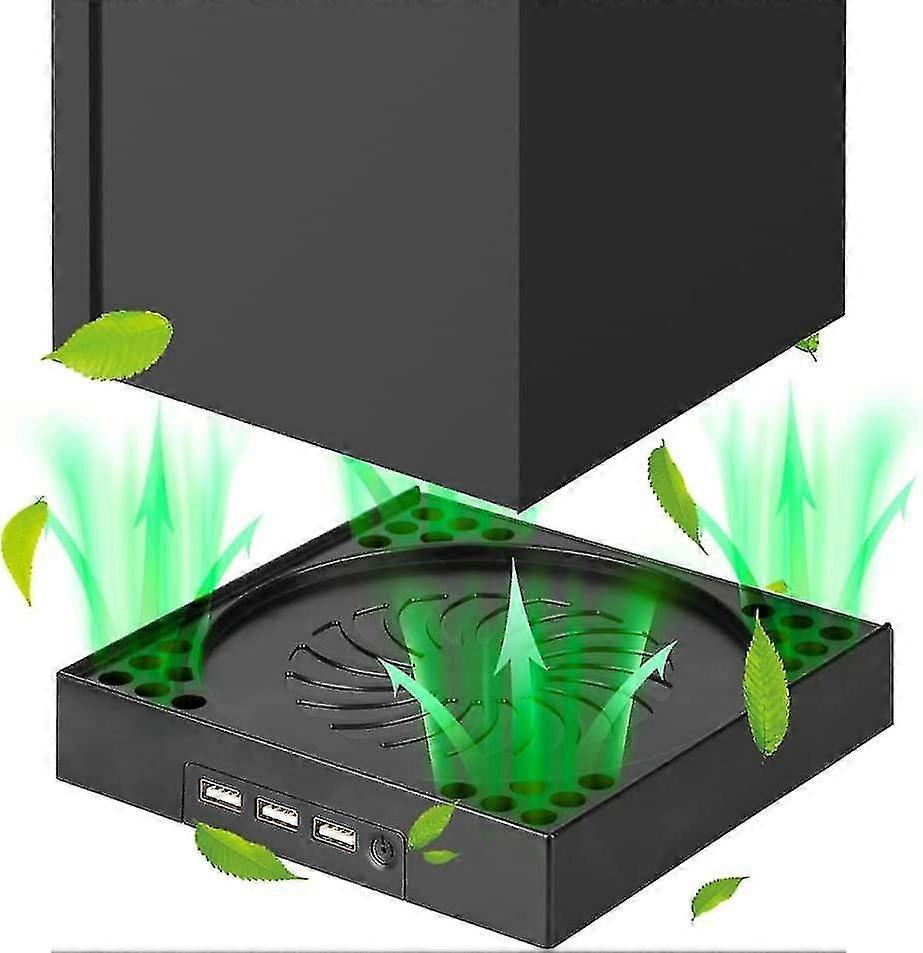 Cooling Fan Compatible With Xbox Series X, Xbox Series X Stand With 3 Usb 2.0 Port, Adjustable Speed