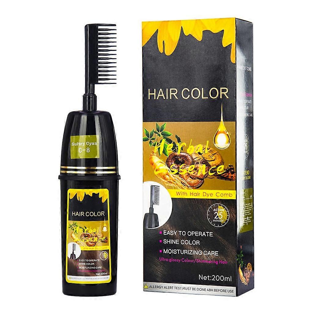 Fast Black Hair Dye Colorare șampon nutritiv Instrument de îngrijire a părului Întunecare