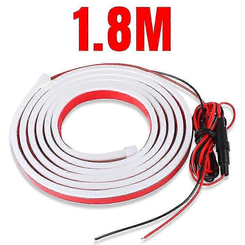 1M 1.8M Dynamic Led Car Hood Lights Strip Universal Engine Hood Guide Decorative lamp Auto Headlights Car Daytime Running Light