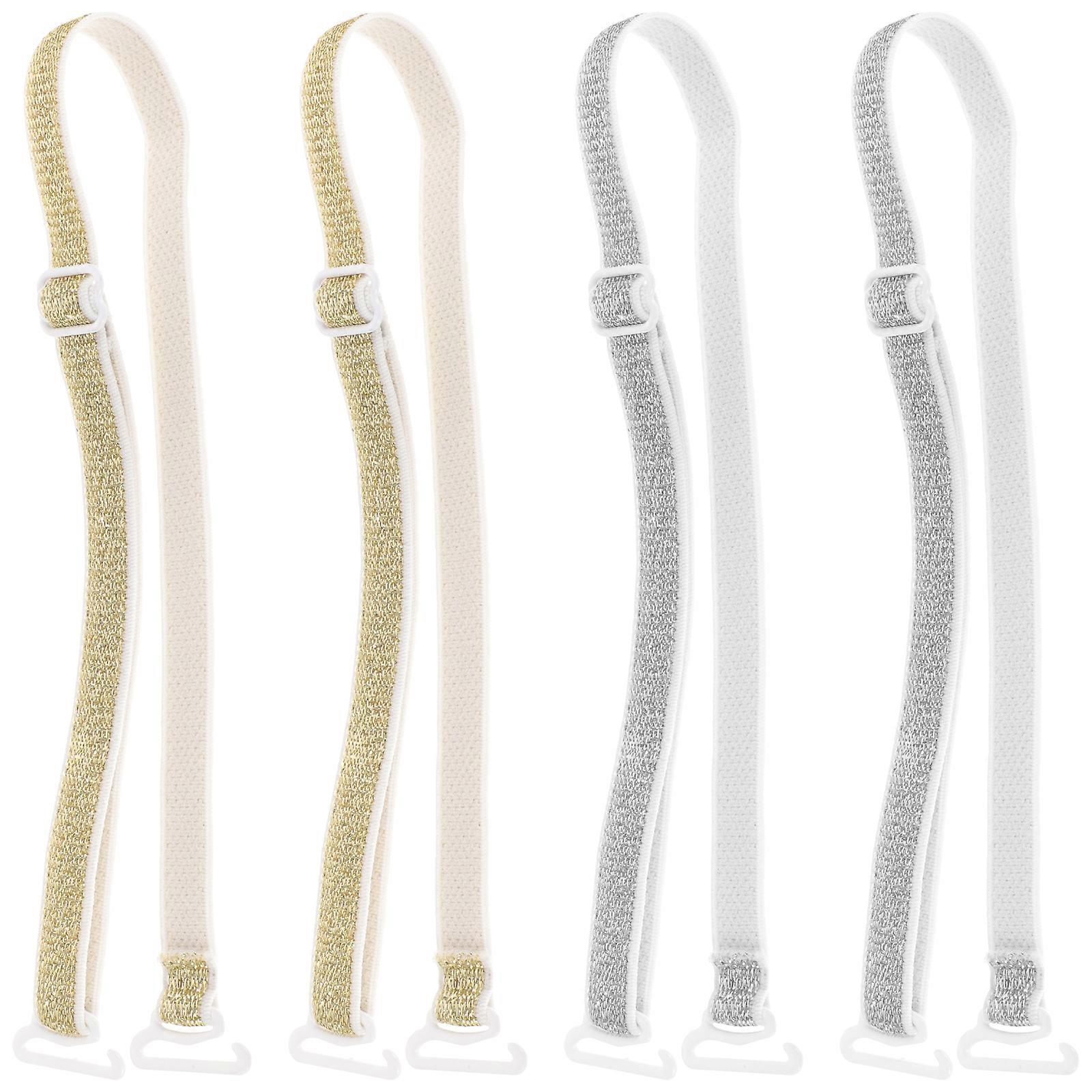 2 par BH-stropper Dekorative forlengelses-BH-stropper Avtakbare stropper for kvinner