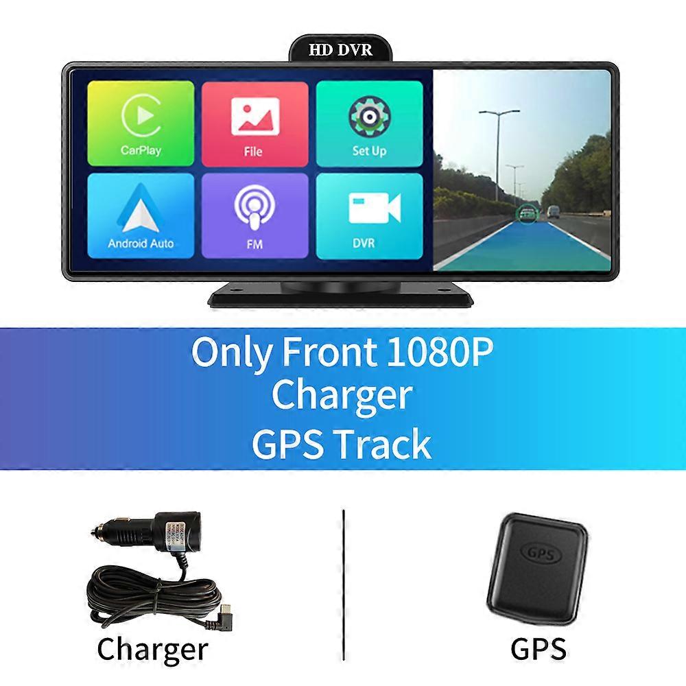 10.26 HD Touch Screen Car Carplay DVR 3840*2160P Android Auto Camera Dashboard GPS Navigation WIFI 5G Recorder