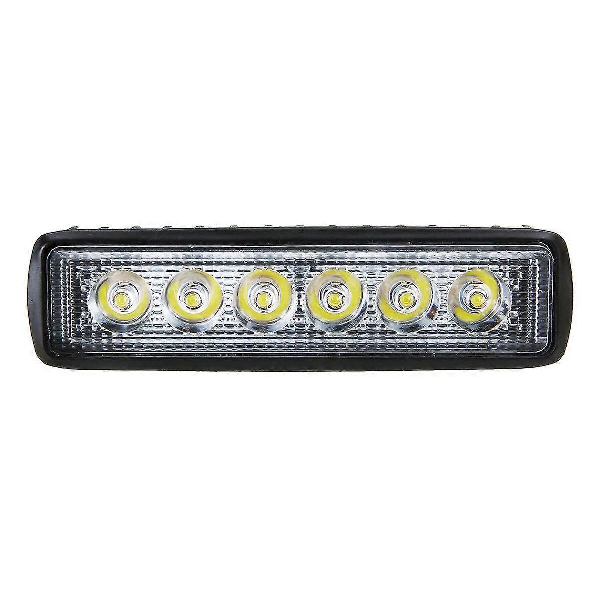 18w 6 LED Car Work Light High Bright Spotlight Universal Offroad Automobile Truck Driving Fog Headlights DRL Driving Lamp 12V
