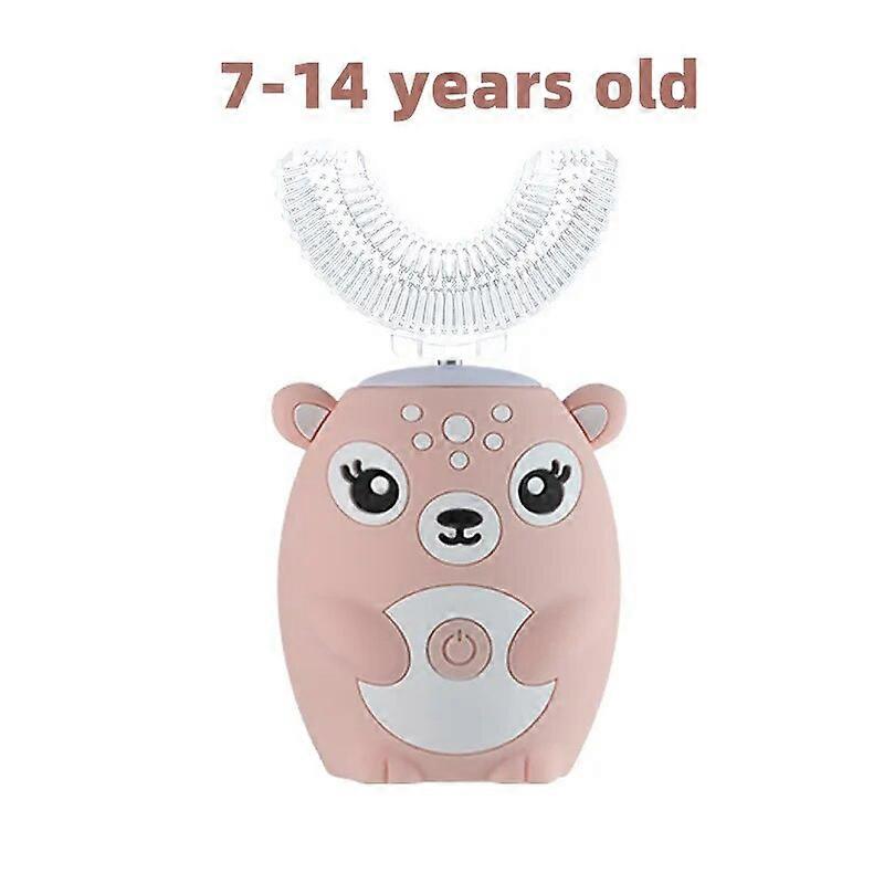360 Gradi Intelligente Automatico Sonico A Forma Di U Spazzolino Elettronico Bambini USB Ricaricabile XaoMi Cartoon Pattern 5 Modalità Blu-ray Pulito