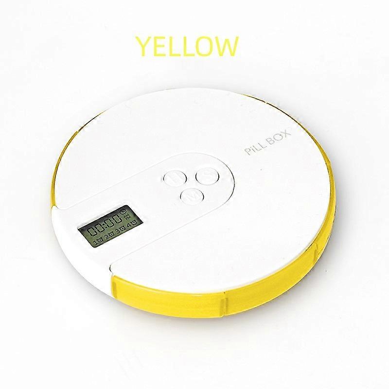 Electronic Pill Timer-Reminder Automatic Medication Reminder Dispenser Pill Storage Box with Alarms Clock