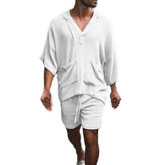 Men's Short Sets 2 Piece Outfits Summer Short Sleeve Casual Set