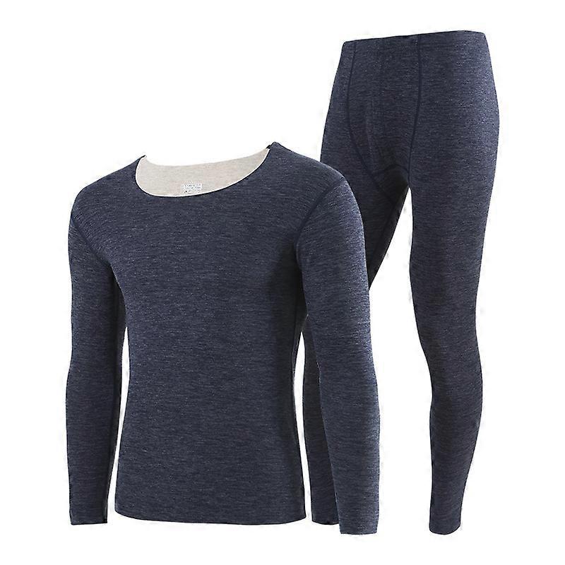 Men's Thermal Underwear Set,Long Johns Fleece Lined for Cold Weather