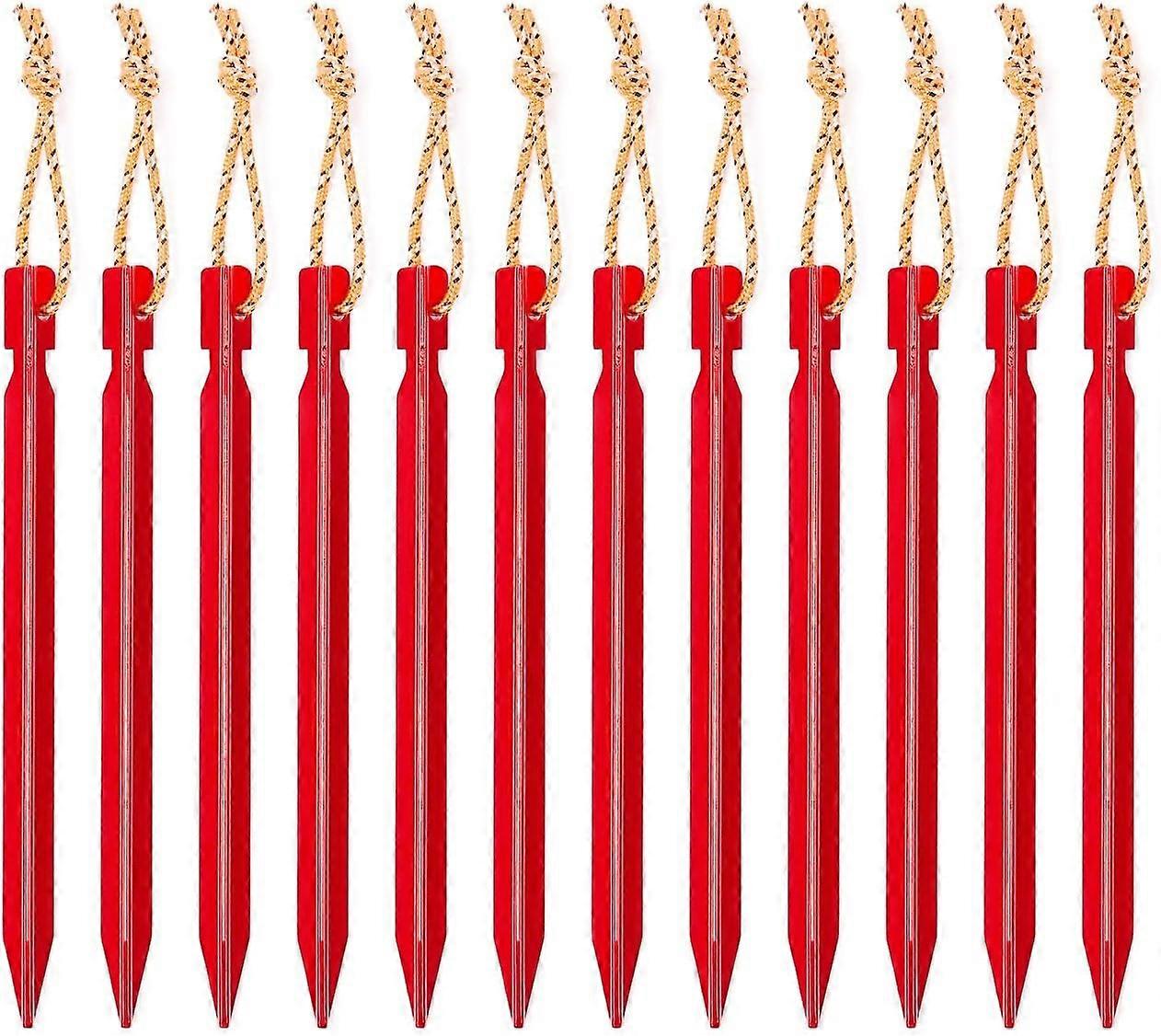 12pcs 18cm Outdoor Aluminum Triangular Tent Nails