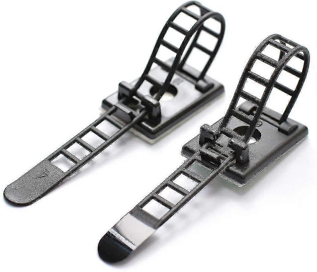 50pcs Adhesive Cable Ties Adhesive Cable Ties Adjustable Nylon Cable Ties H A