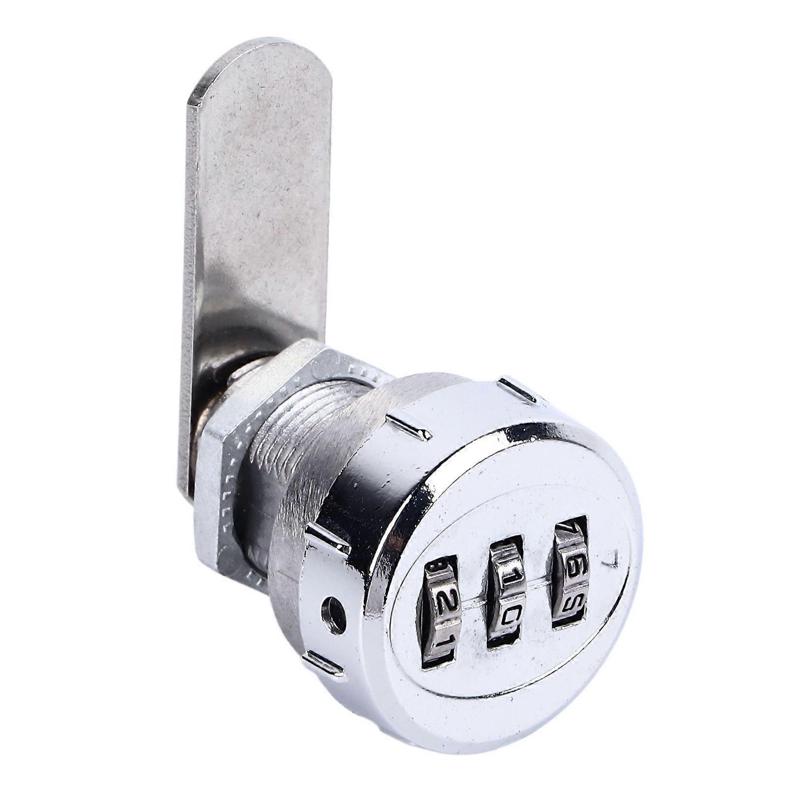 Combination Cabinet Cam Lock Mini 3 Digit Password Mechanical Cabinet Lock for Drawer Mailbox Office L20