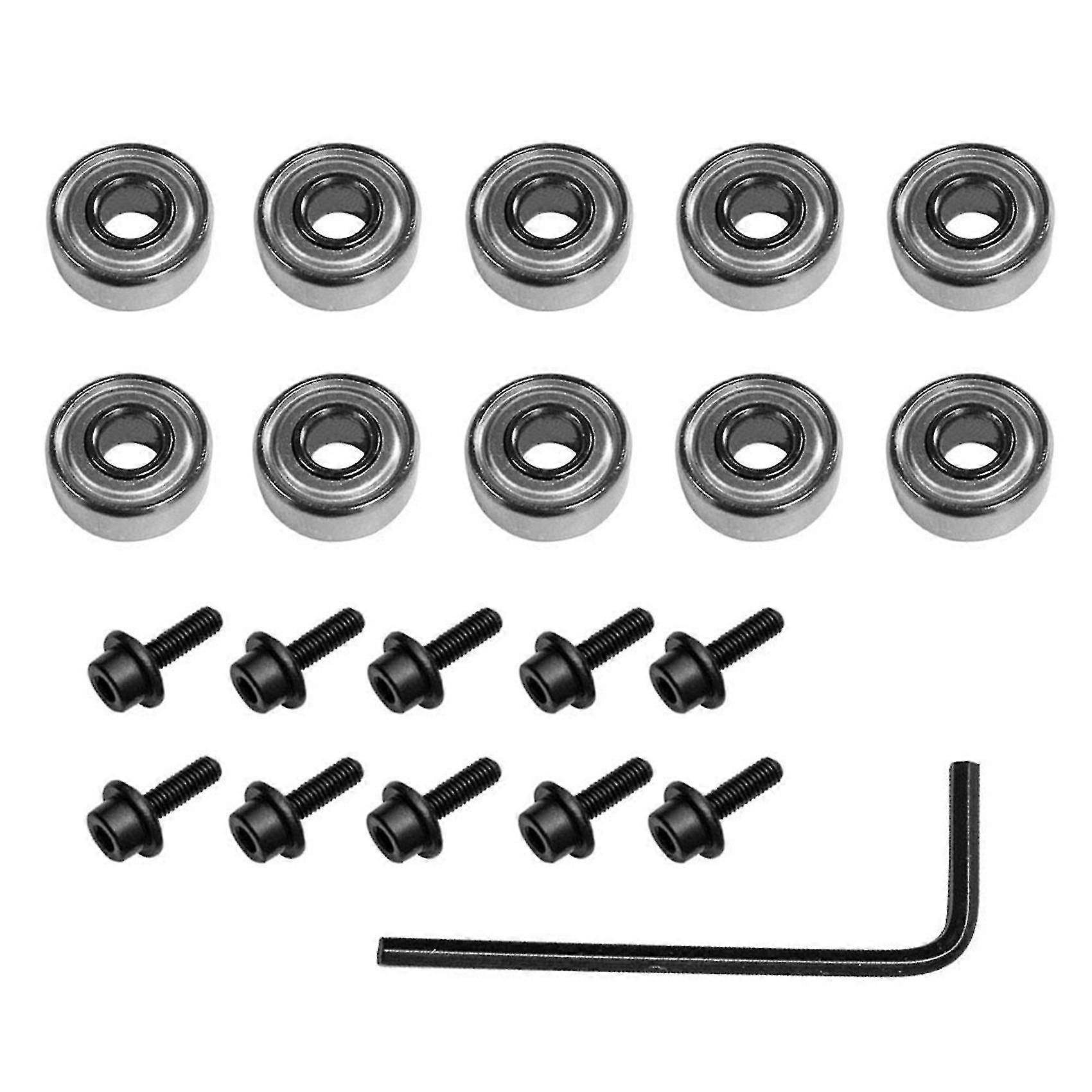 10pcs Router Bits Top Mounted Ball Ings Guide For Router Bit