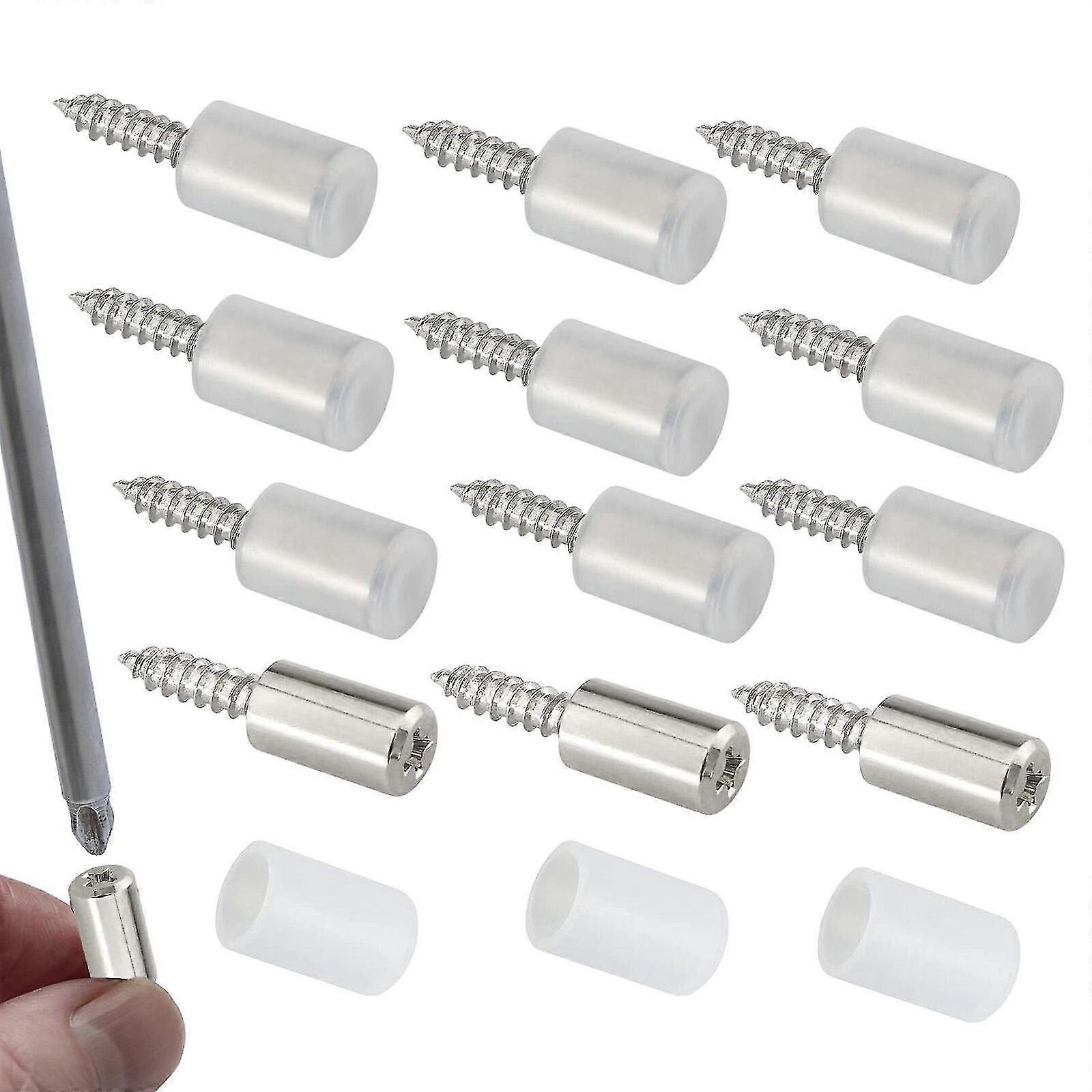 20/50Pcs Shelf Pins Sturdy Metal Shelf Bracket Pegs With Self-tapping Screw