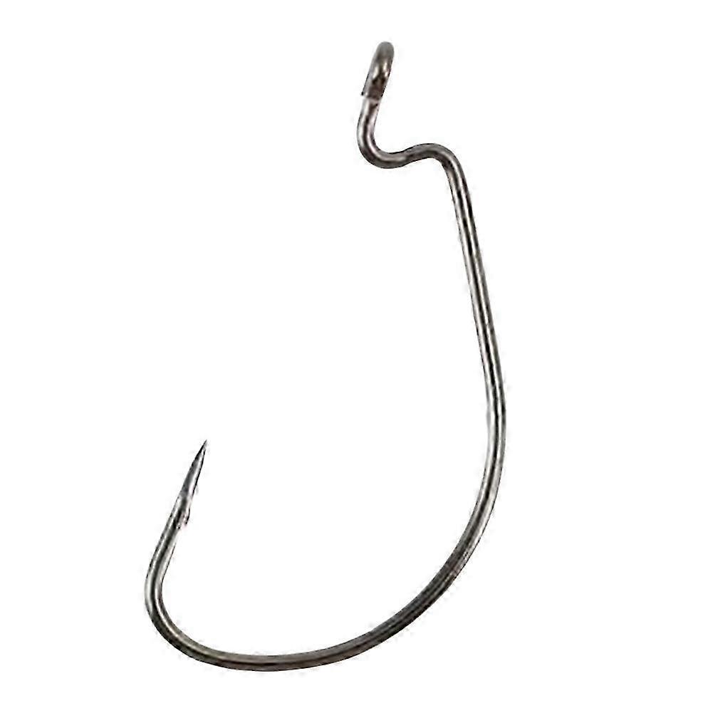300pcs Per Set Offset Fishing Hooks, Type 2 High Carbon Steel Soft Worm Fish Hooks