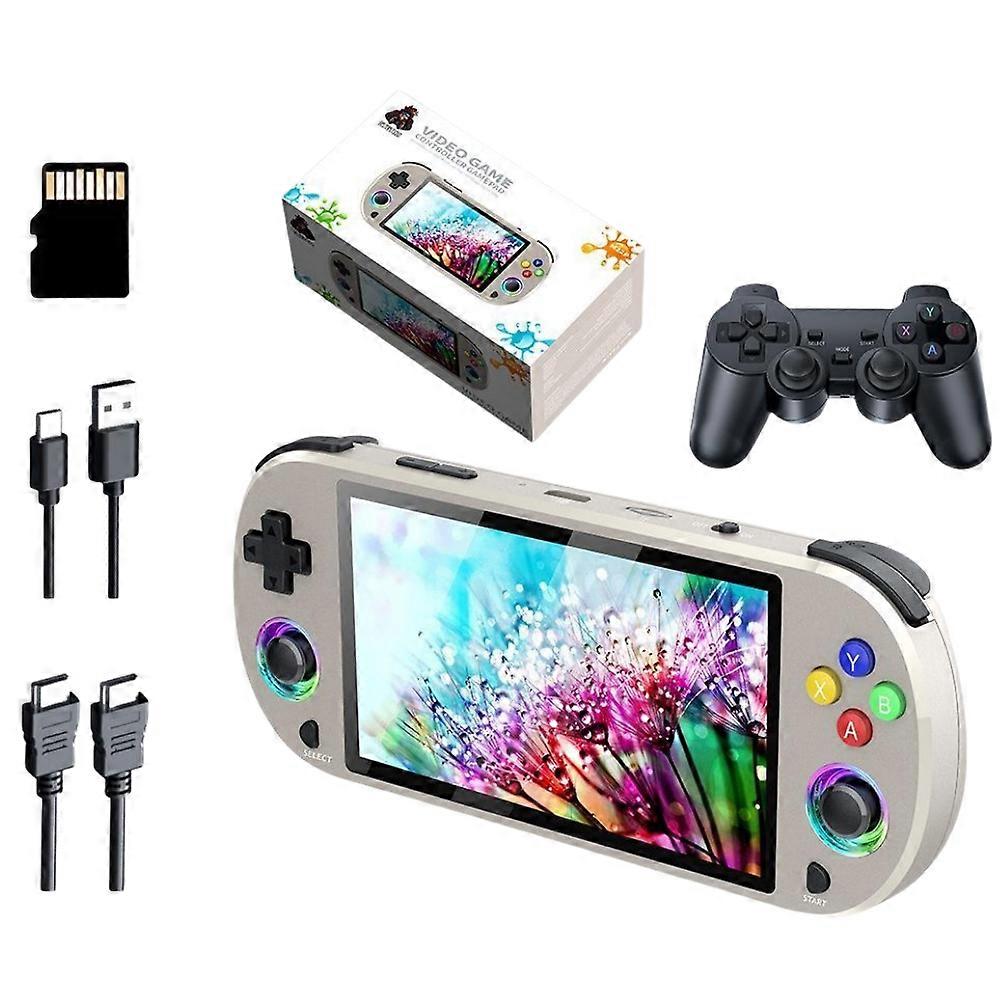 M22pro Retro Game Console 5.0 polegadas HD IPS Display w / Wireless Controler Suporta LINUX / Emelec 4.3