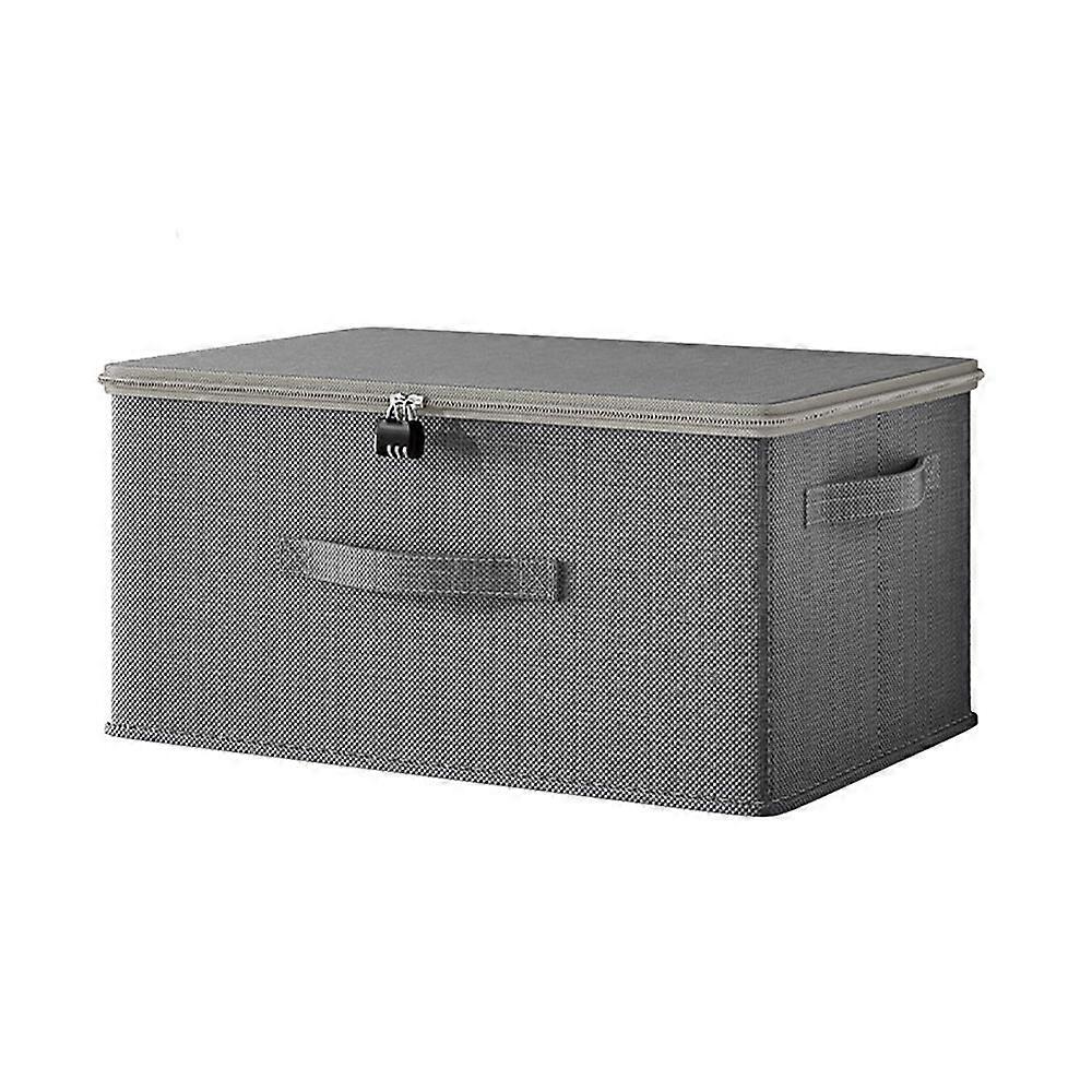 Lockable Organizer Toy Storage Box with Zipper Handle Design Large Capacity Widely Used Toy Clothes Storage Organizer Case